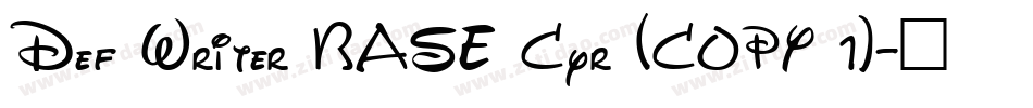 Def Writer BASE Cyr (COPY 1)字体转换